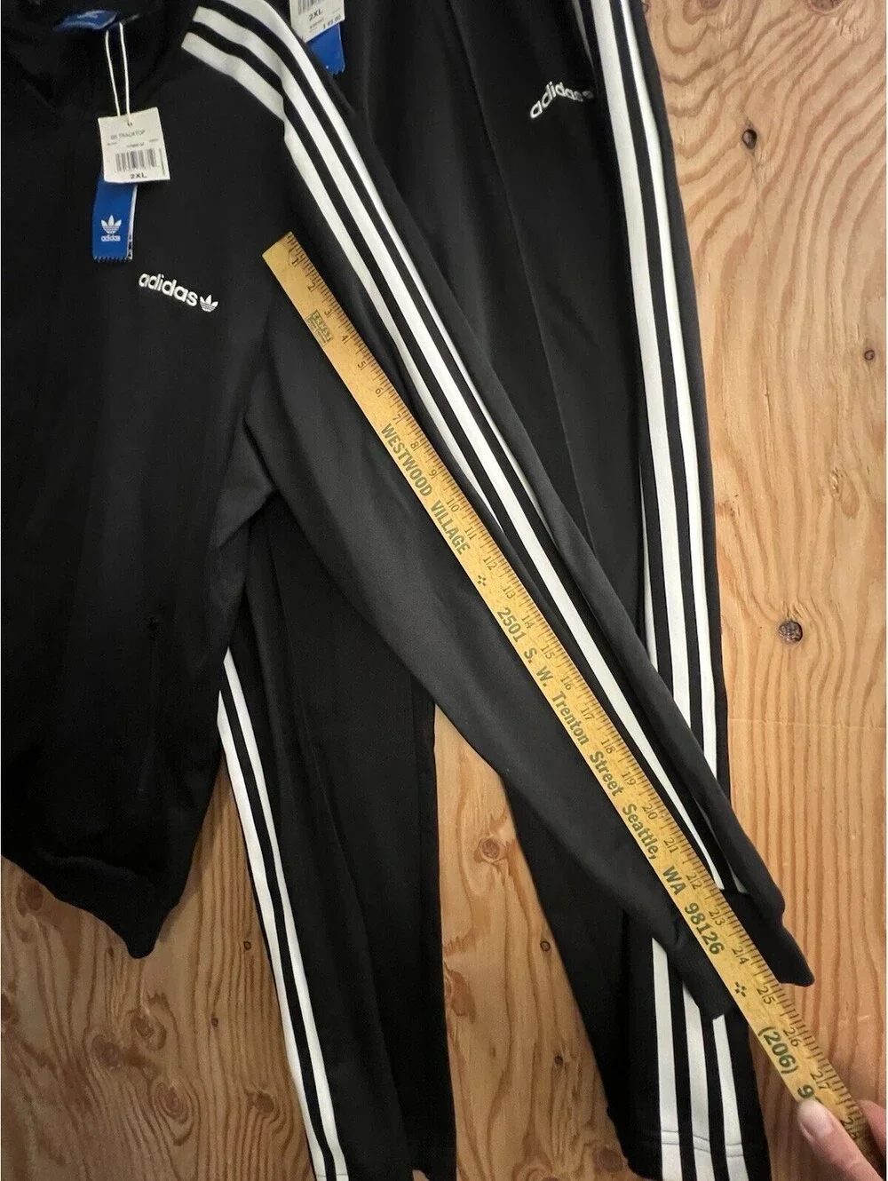 Adidas Classic BB Beckenbauer TrackSuit Set Mens 2XL Jacket & Pants Black
